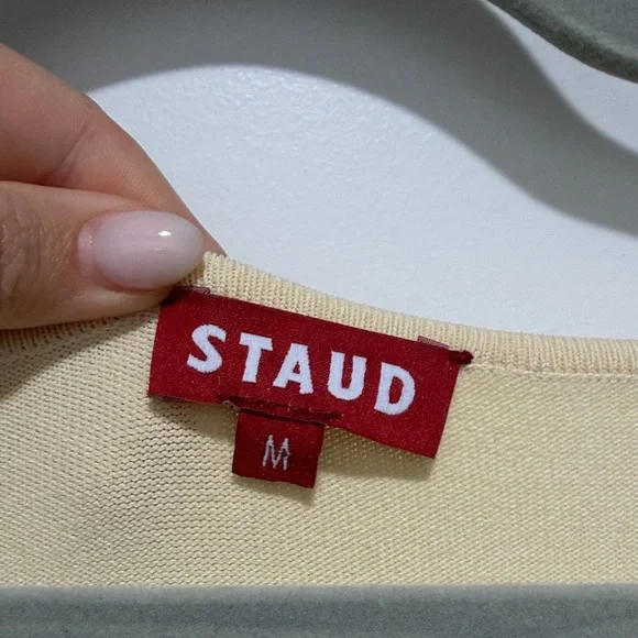STAUD CLAUDE DRESS BUTTERCREAM - Picture 2 of 5